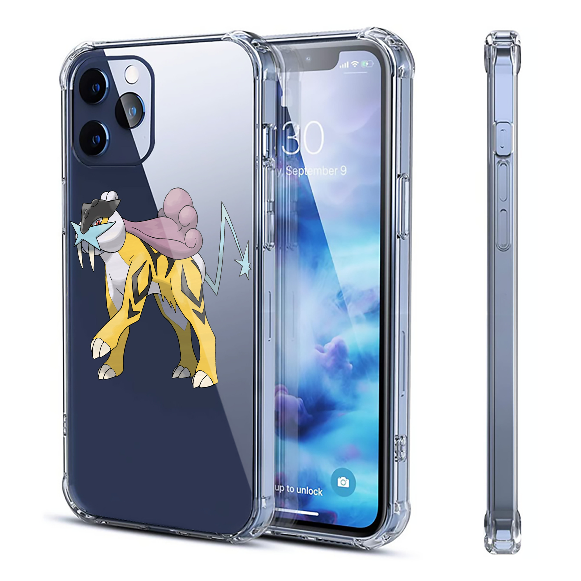 （画像用） ポケットモンスター Pokémon 【iPhone 12シリーズ対応】透明スマホケース（クリアソフトケース）